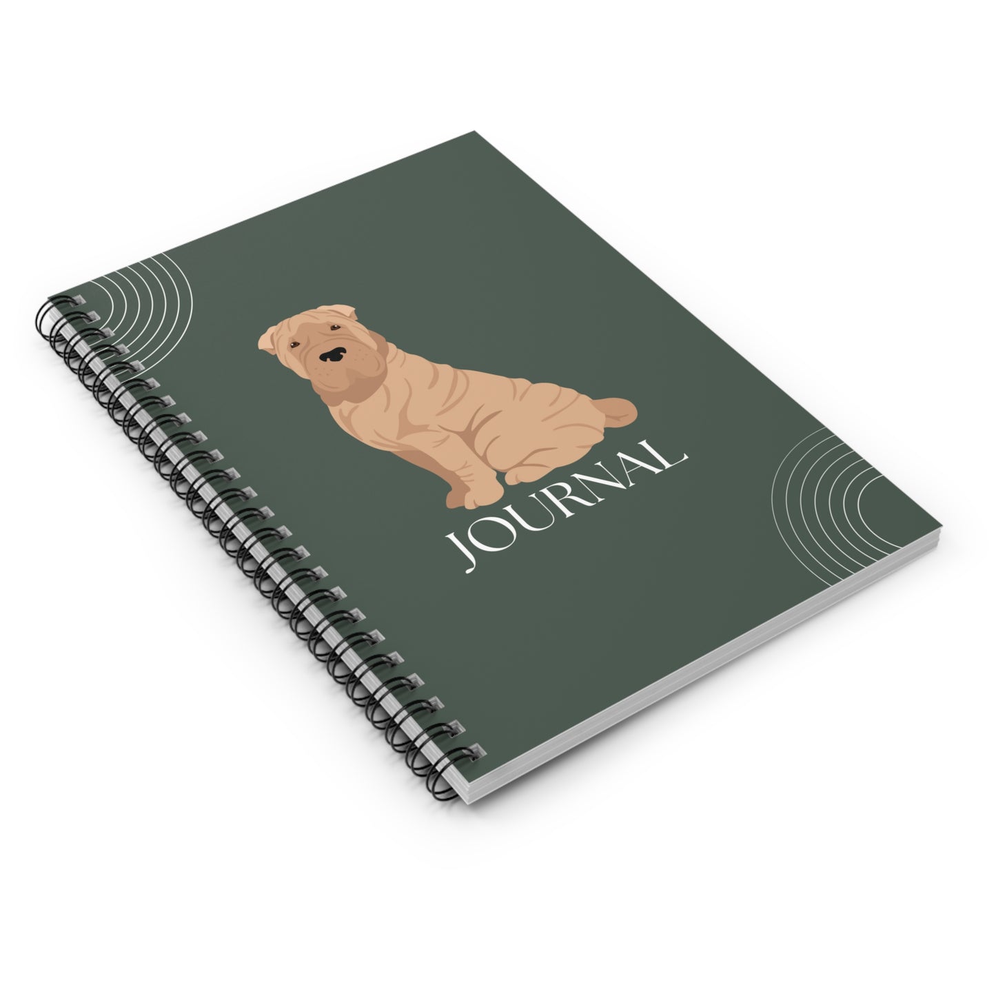 Chinese Shar-Pei College Ruled Spiral Notebook