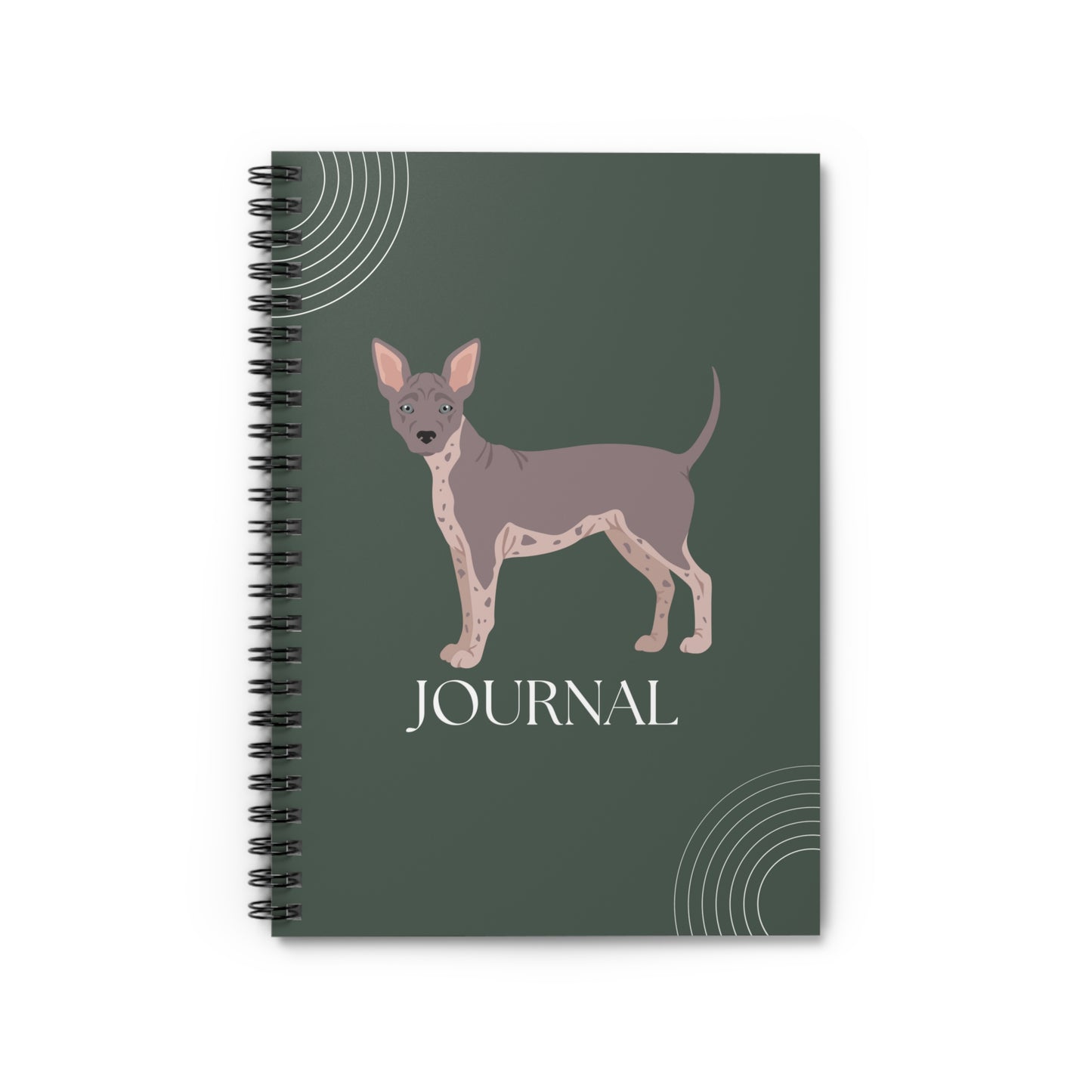 American Hairless Terrier College Ruled Spiral Notebook