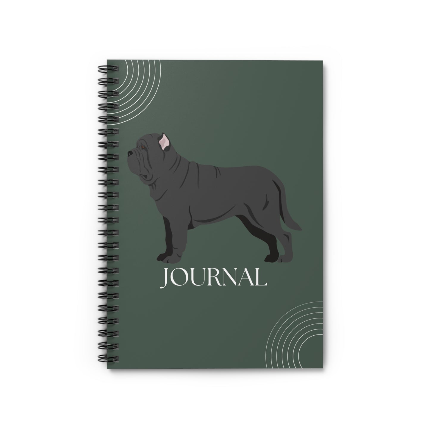 Neapolitan Mastiff College Ruled Spiral Notebook