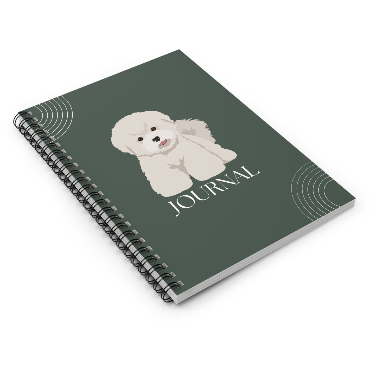 Bichon Frise College Ruled Spiral Notebook