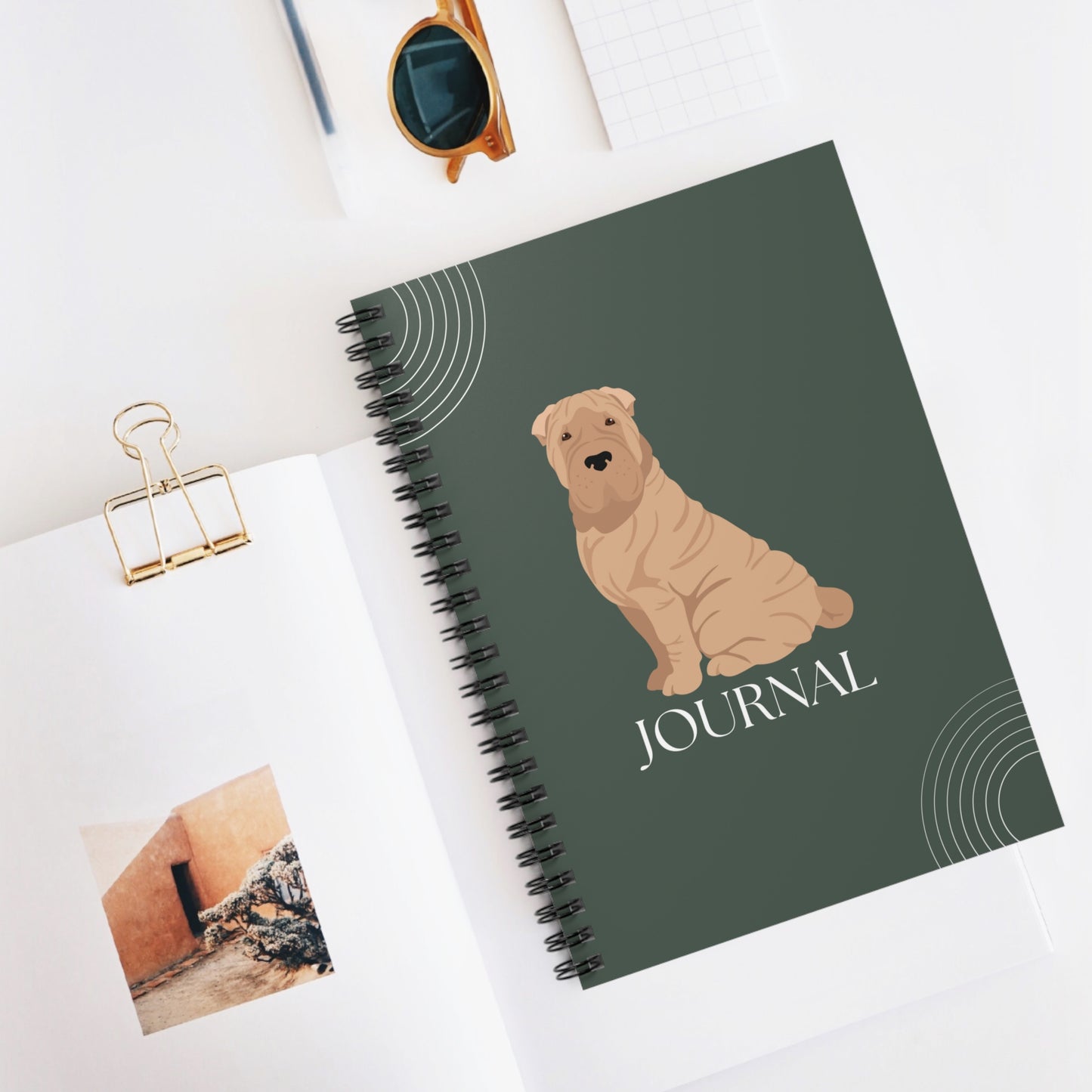Chinese Shar-Pei College Ruled Spiral Notebook