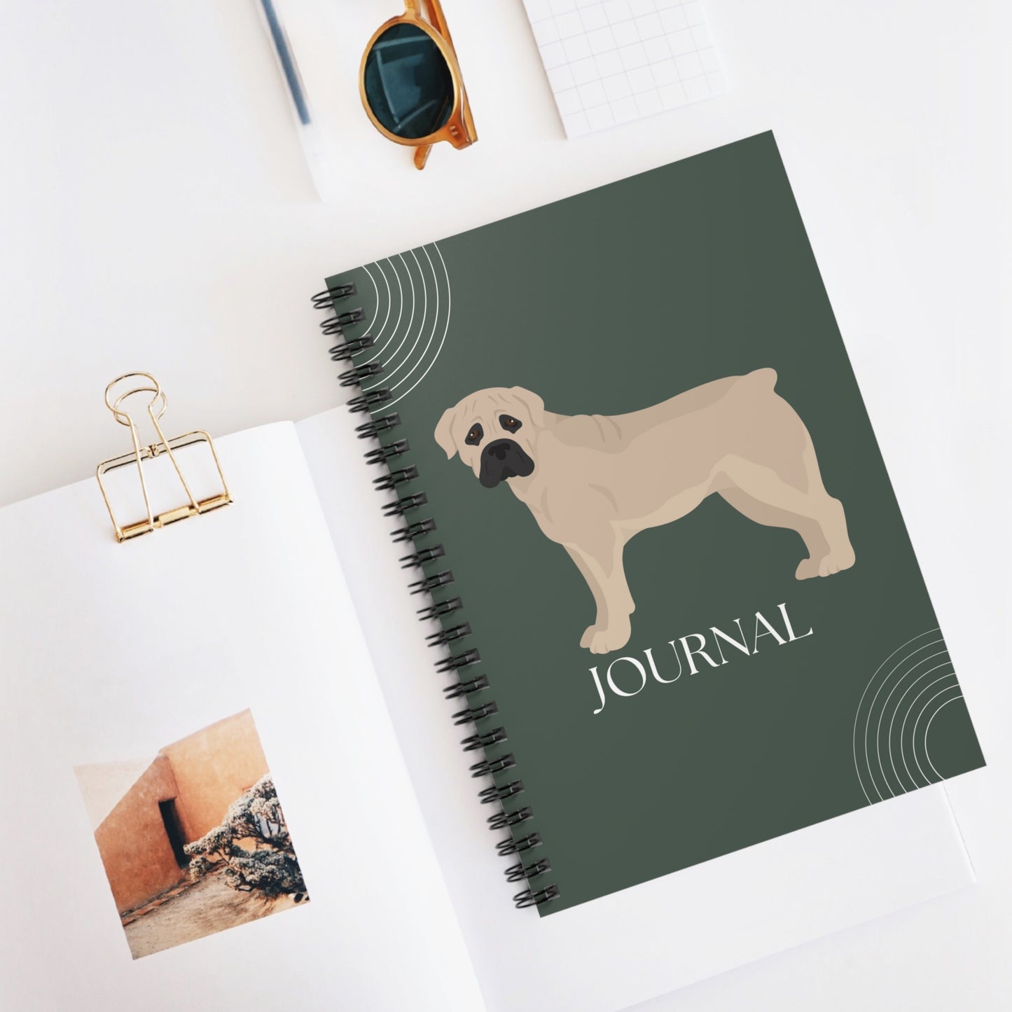 Boerboel College Ruled Spiral Notebook