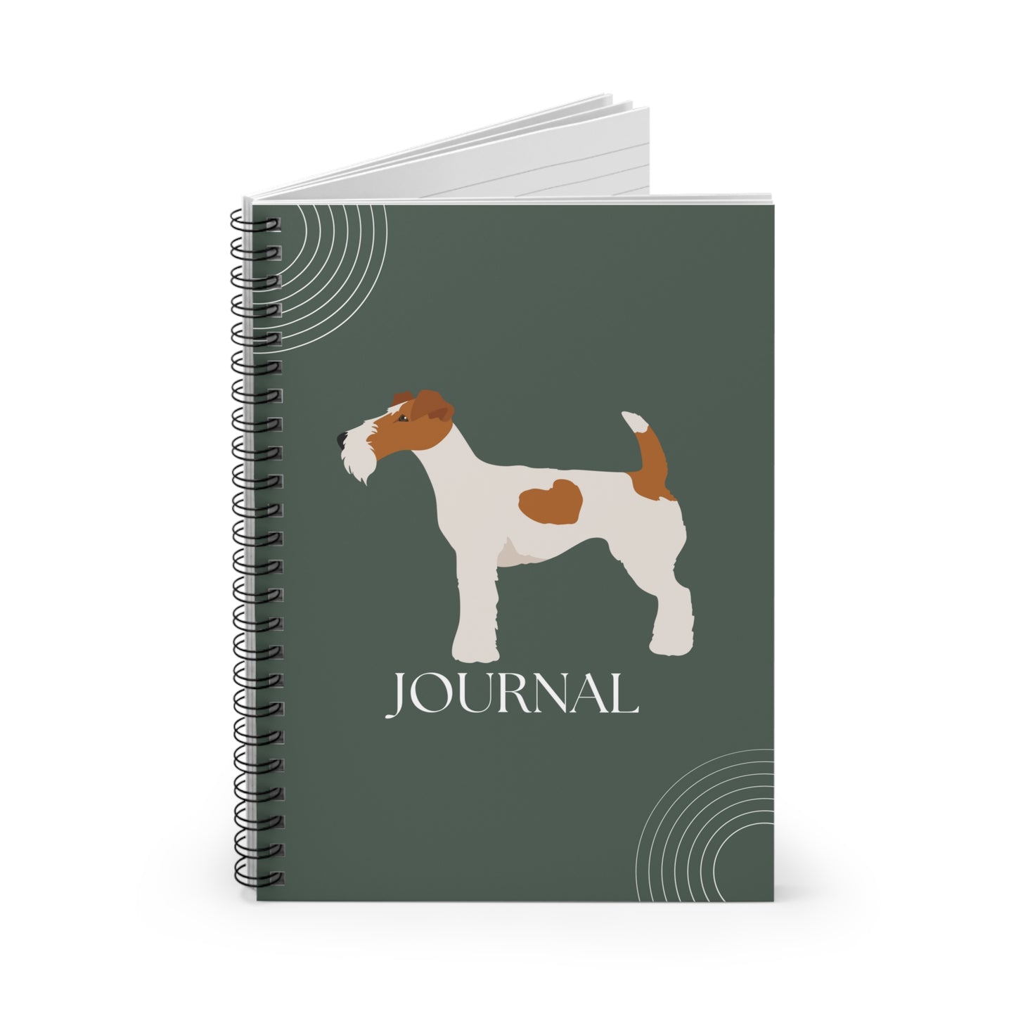 Wire Fox Terrier College Ruled Spiral Notebook