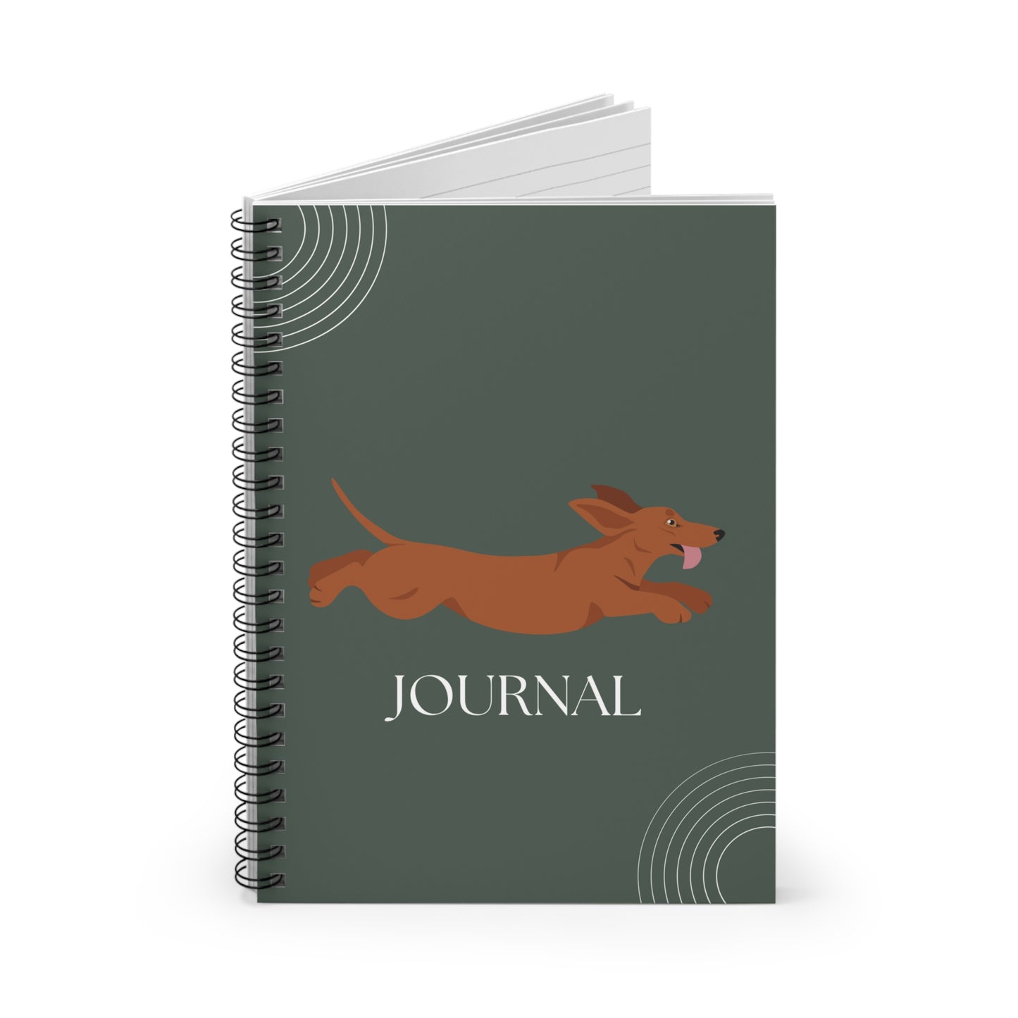 Dachshund College Ruled Spiral Notebook