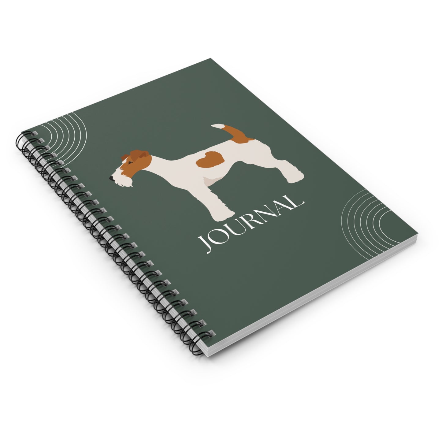 Wire Fox Terrier College Ruled Spiral Notebook