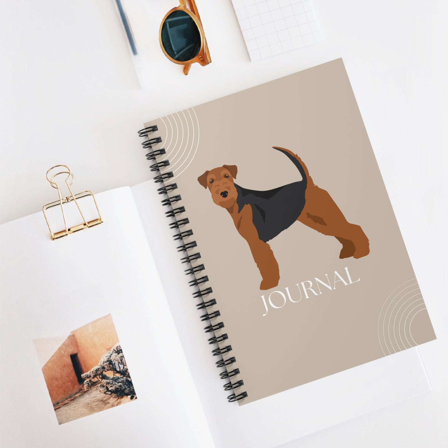 Welsh Terrier College Ruled Spiral Notebook