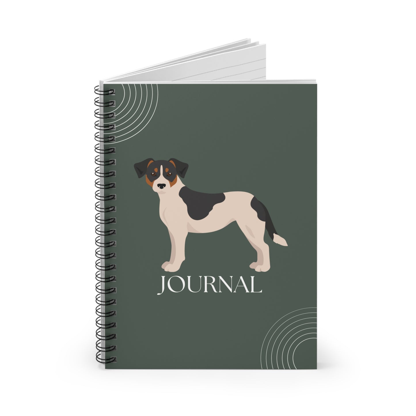 Danish-Swedish Farmdog College Ruled Spiral Notebook