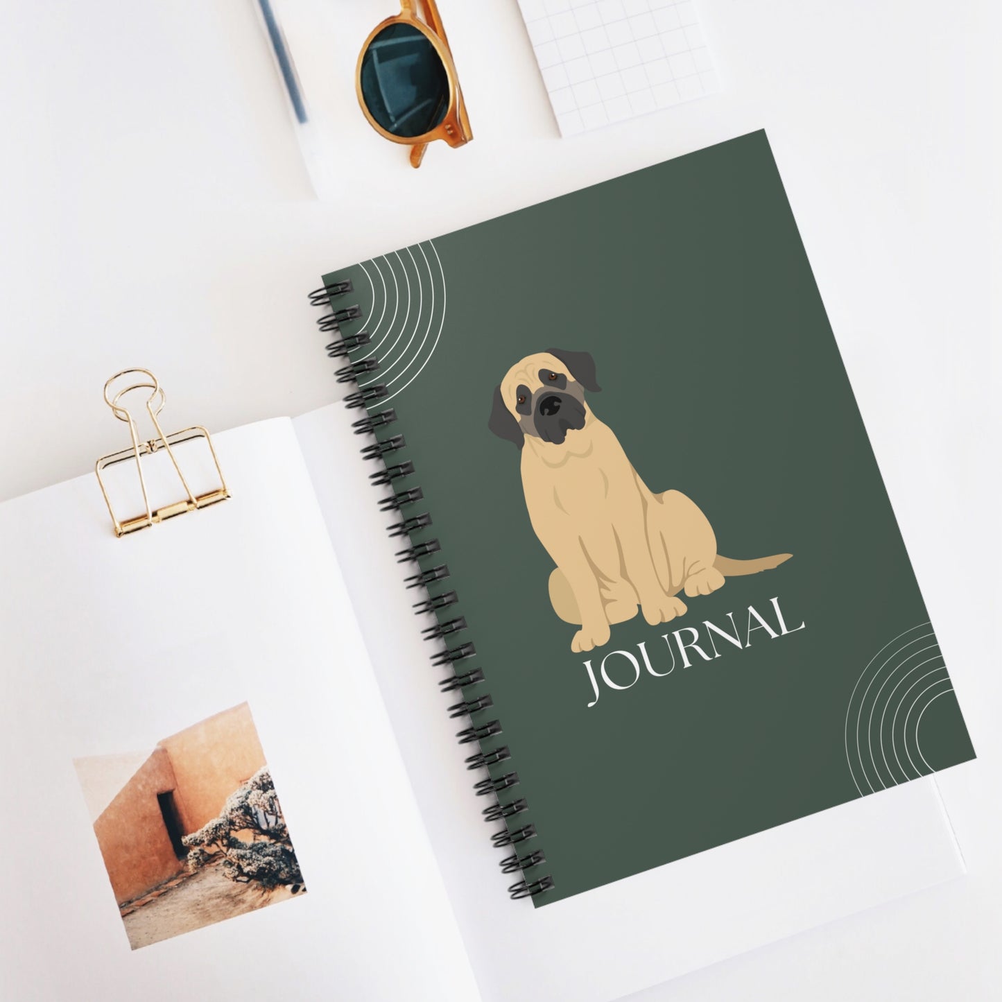 Mastiff College Ruled Spiral Notebook