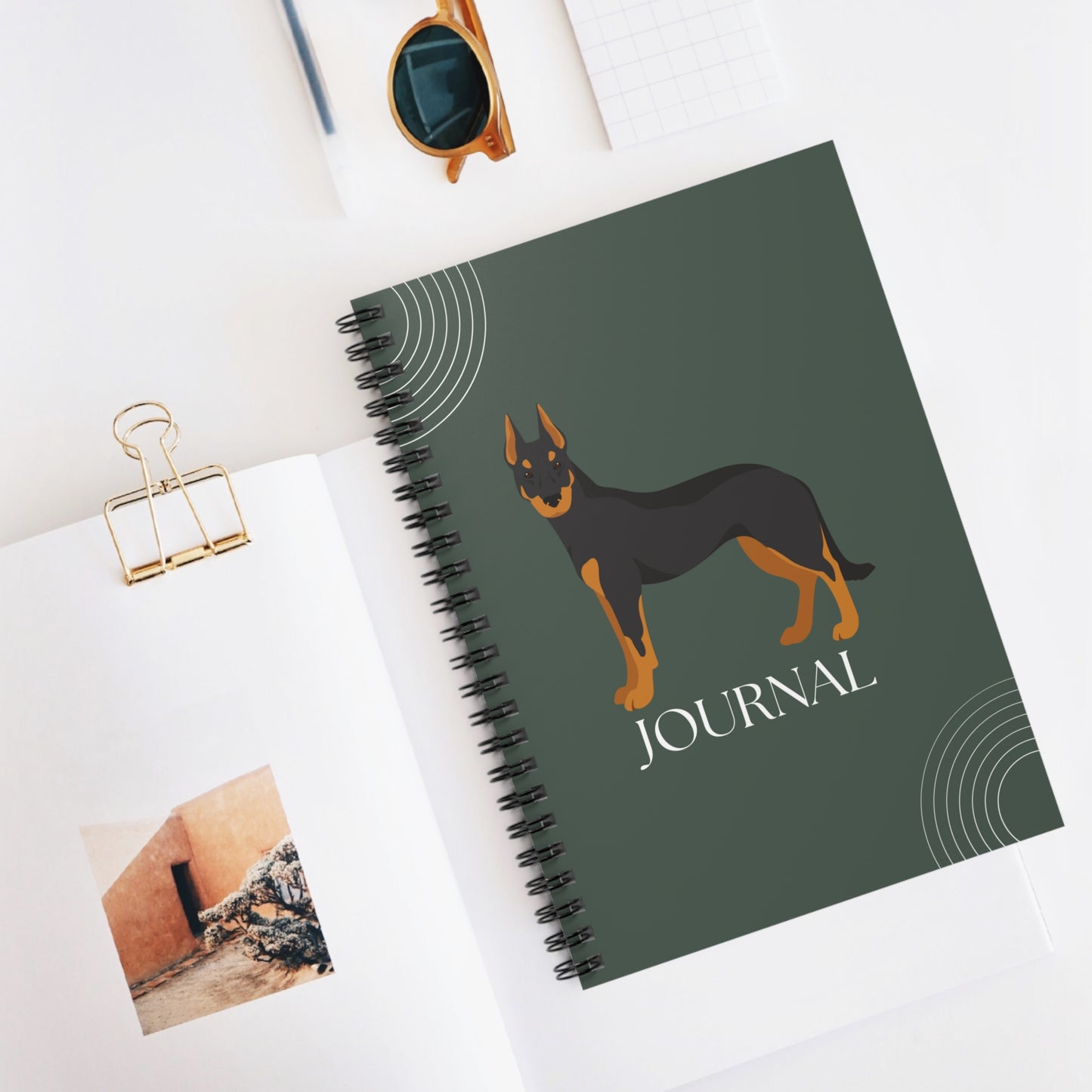 Beauceron College Ruled Spiral Notebook