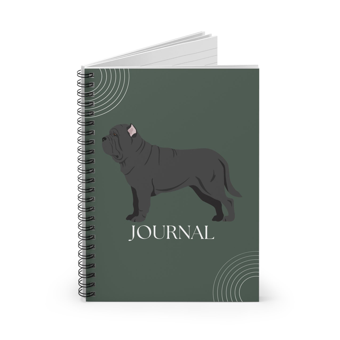 Neapolitan Mastiff College Ruled Spiral Notebook