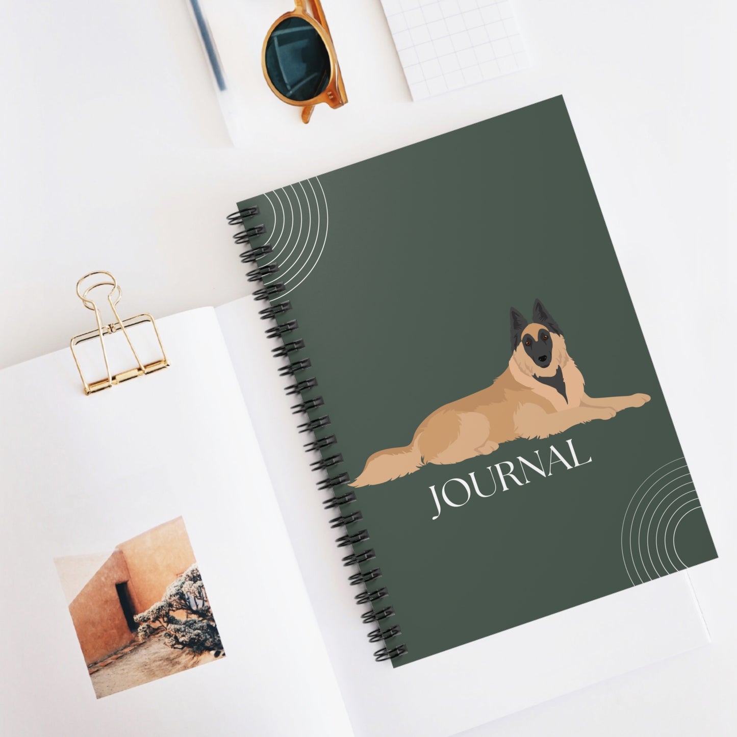 Belgian Tervuren College Ruled Spiral Notebook