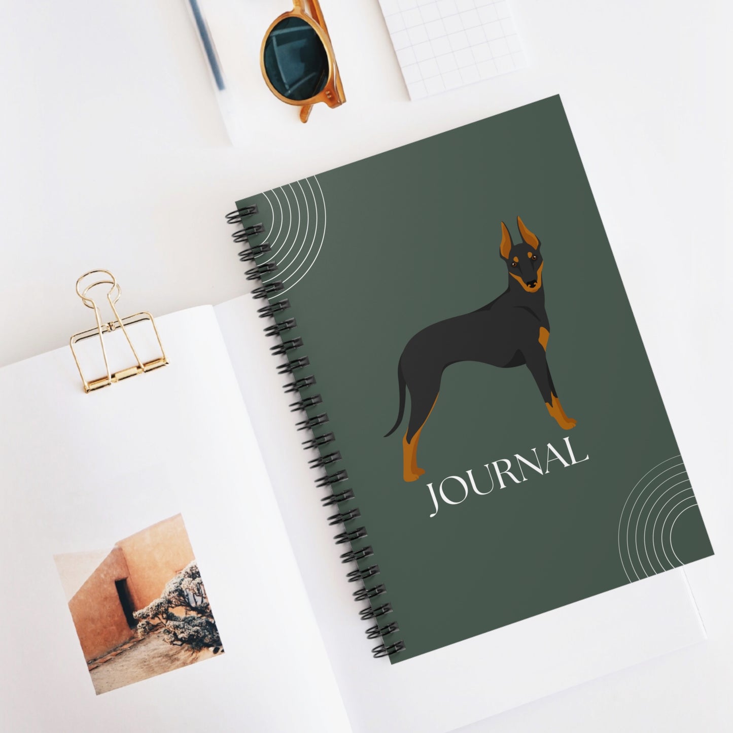 Manchester Terrier Standard College Ruled Spiral Notebook