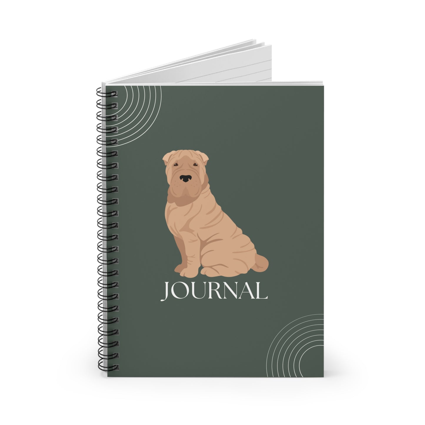 Chinese Shar-Pei College Ruled Spiral Notebook