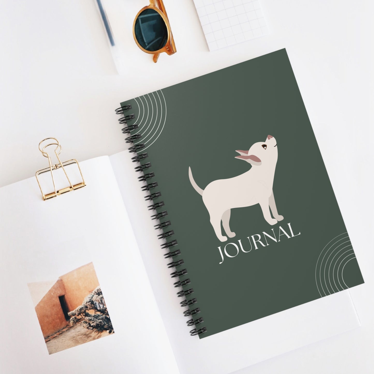 Chihuahua College Ruled Spiral Notebook