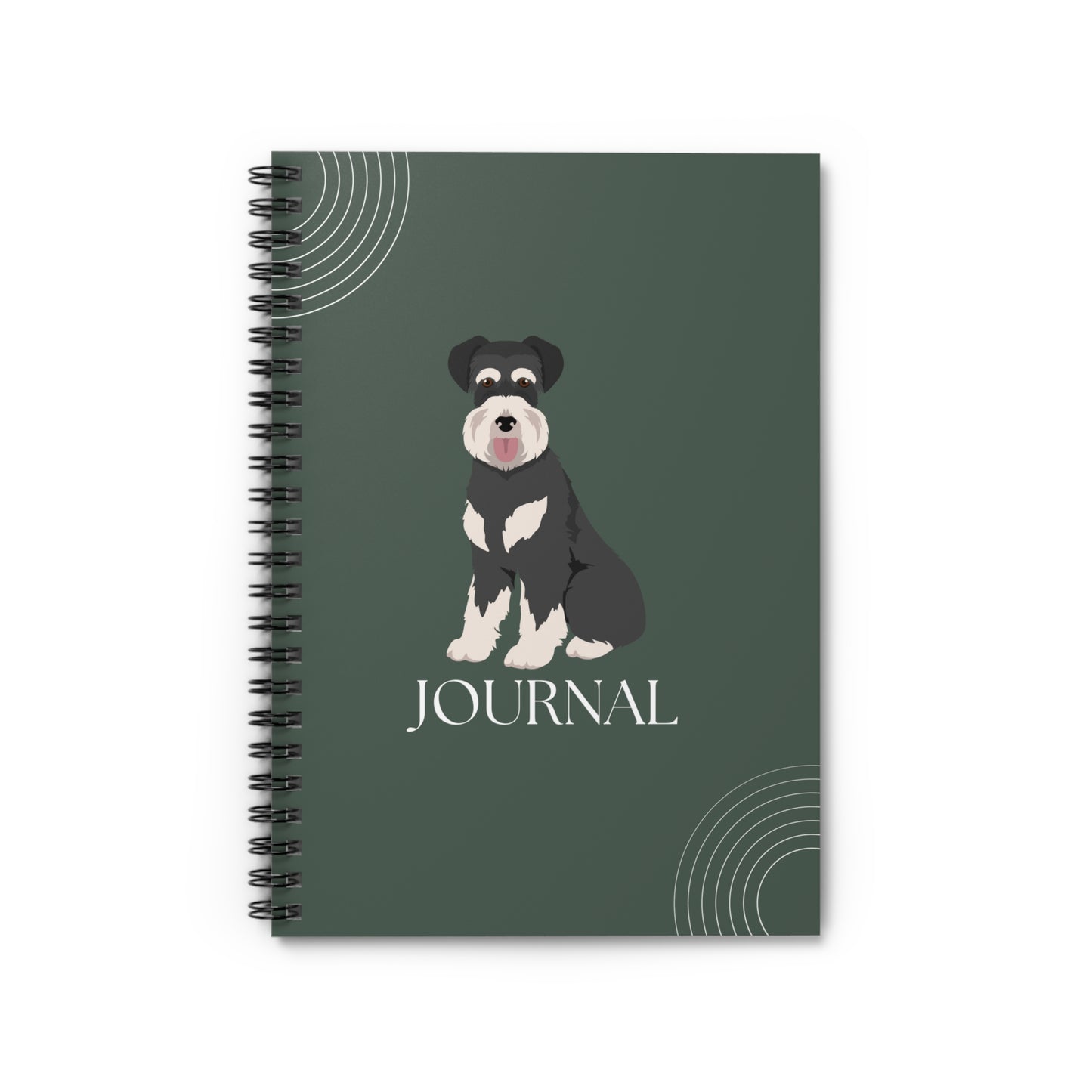 Standard Schnauzer College Ruled Spiral Notebook