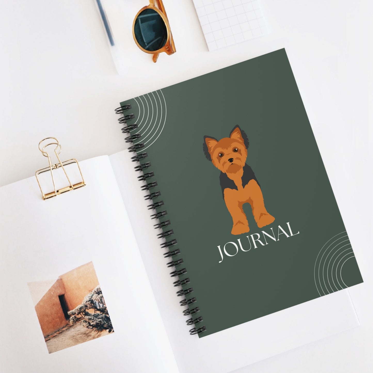 Yorkshire Terrier College Ruled Spiral Notebook