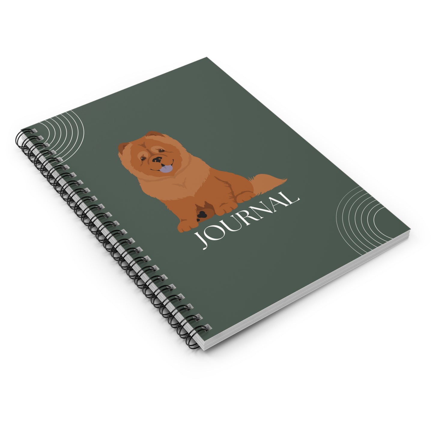 Chow Chow College Ruled Spiral Notebook