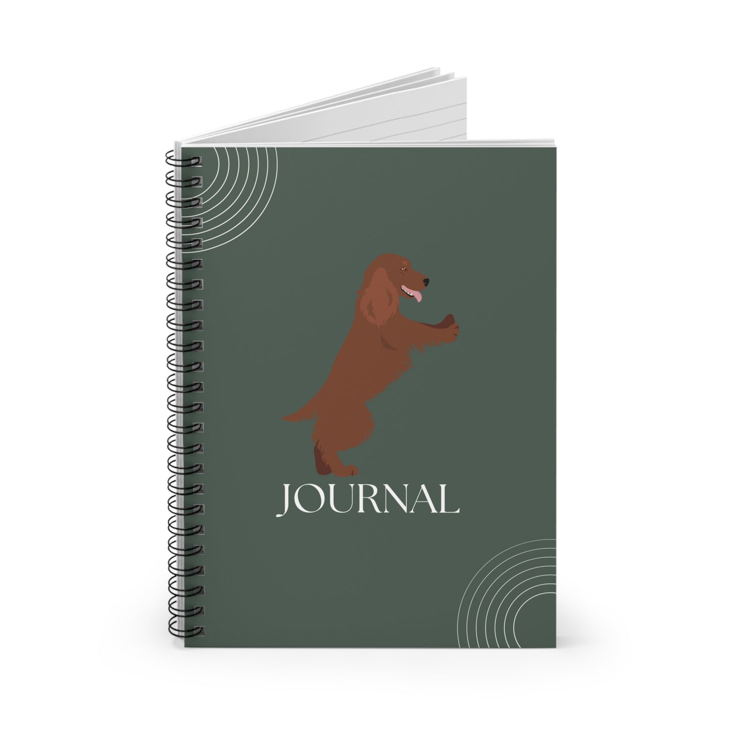 Irish Setter College Ruled Spiral Notebook
