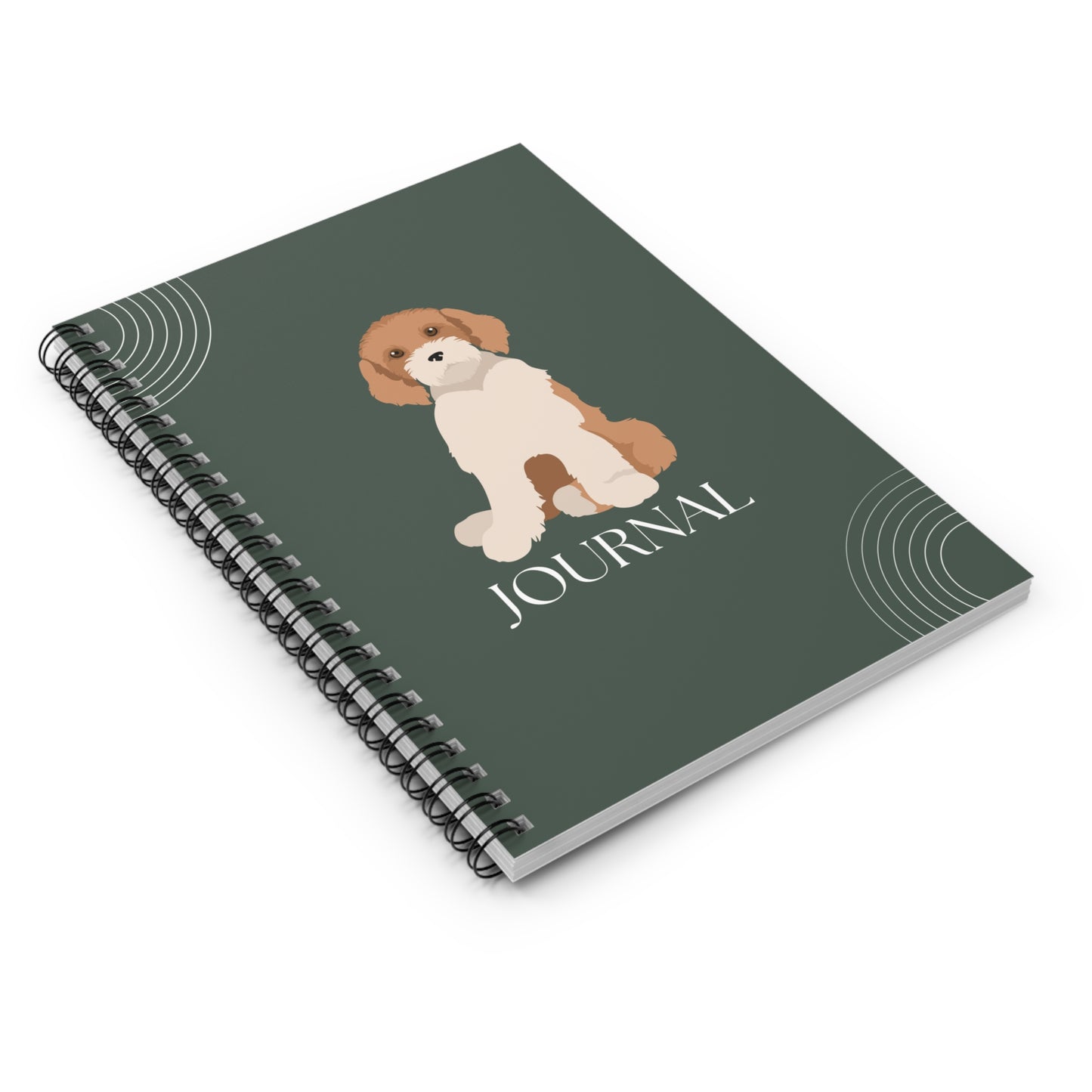Midi Labradoodle College Ruled Spiral Notebook