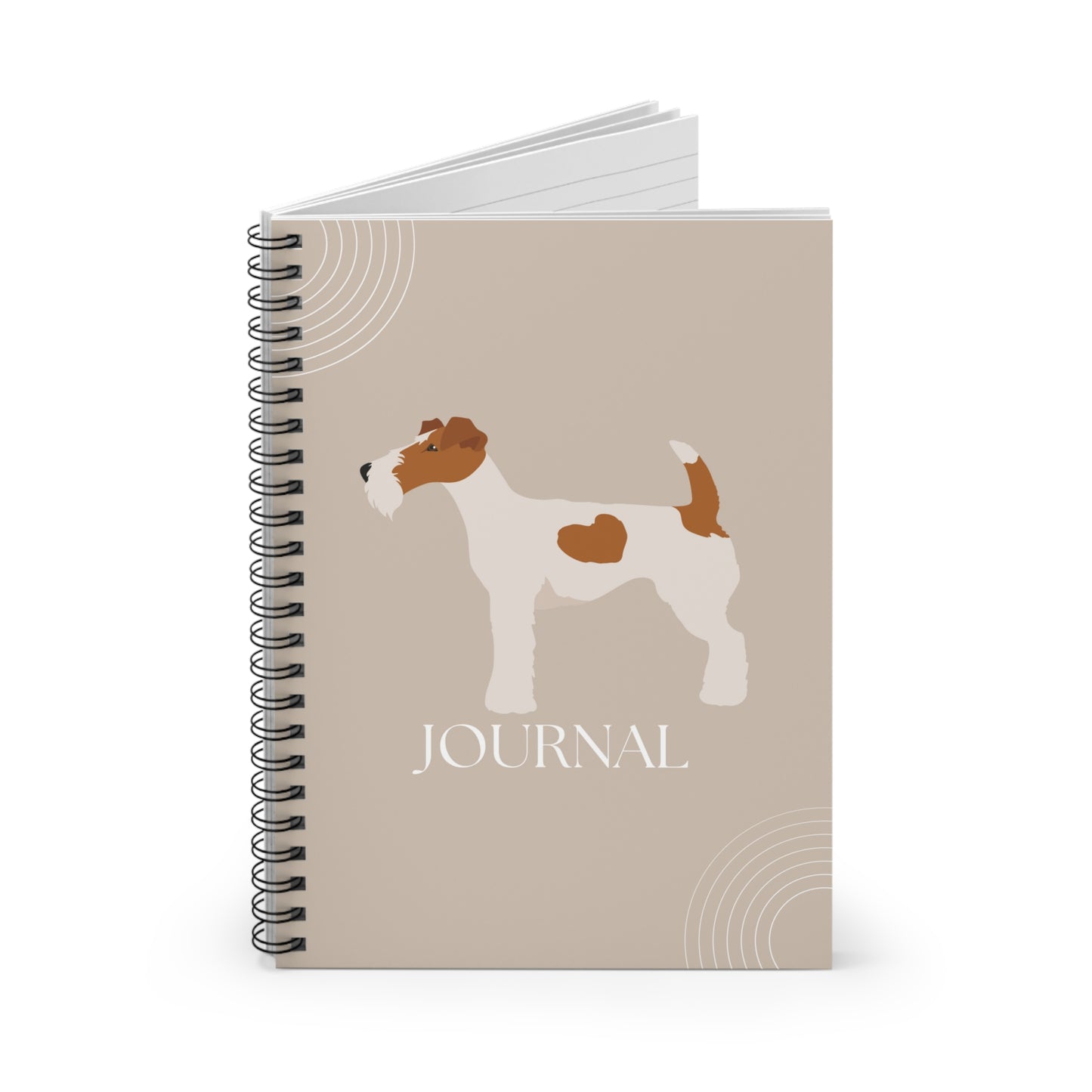 Wire Fox Terrier College Ruled Spiral Notebook