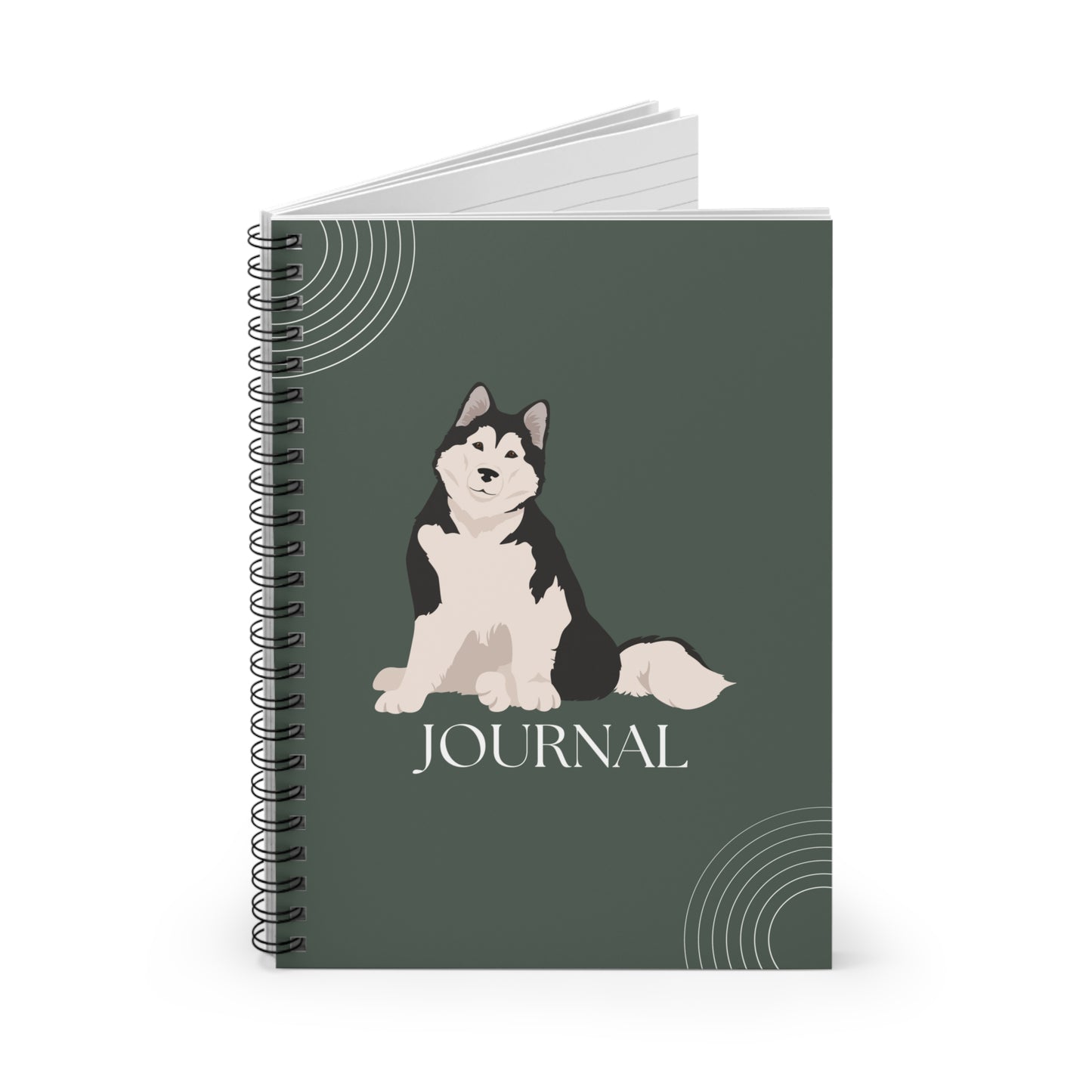 Alaskan Malamute College Ruled Spiral Notebook