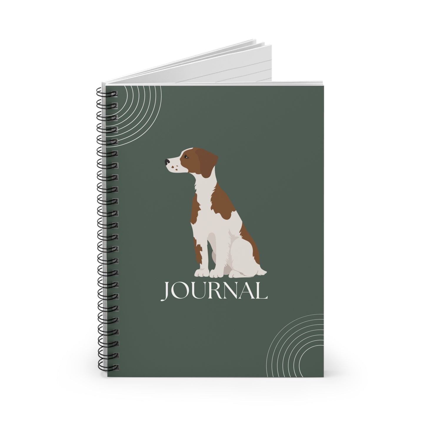 Irish Red and White Setter College Ruled Spiral Notebook