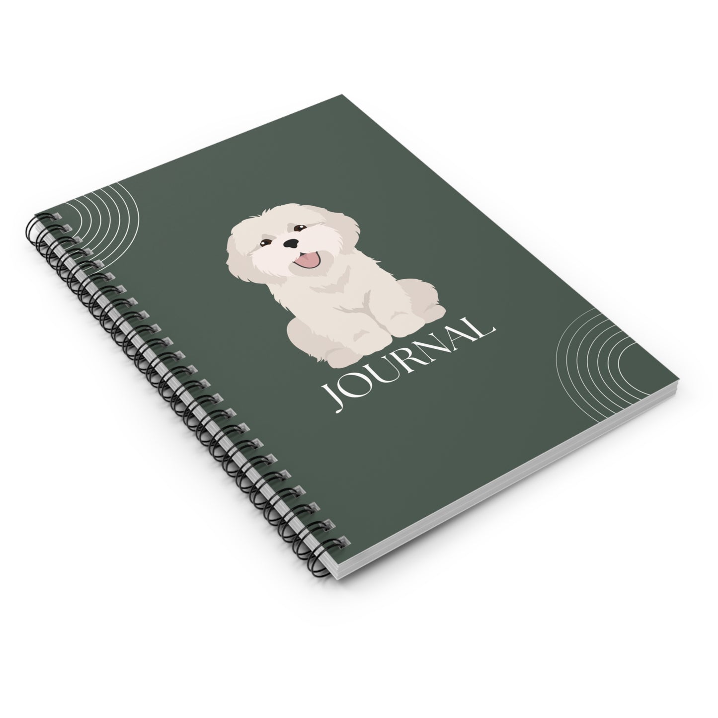 Coton de Tulear College Ruled Spiral Notebook