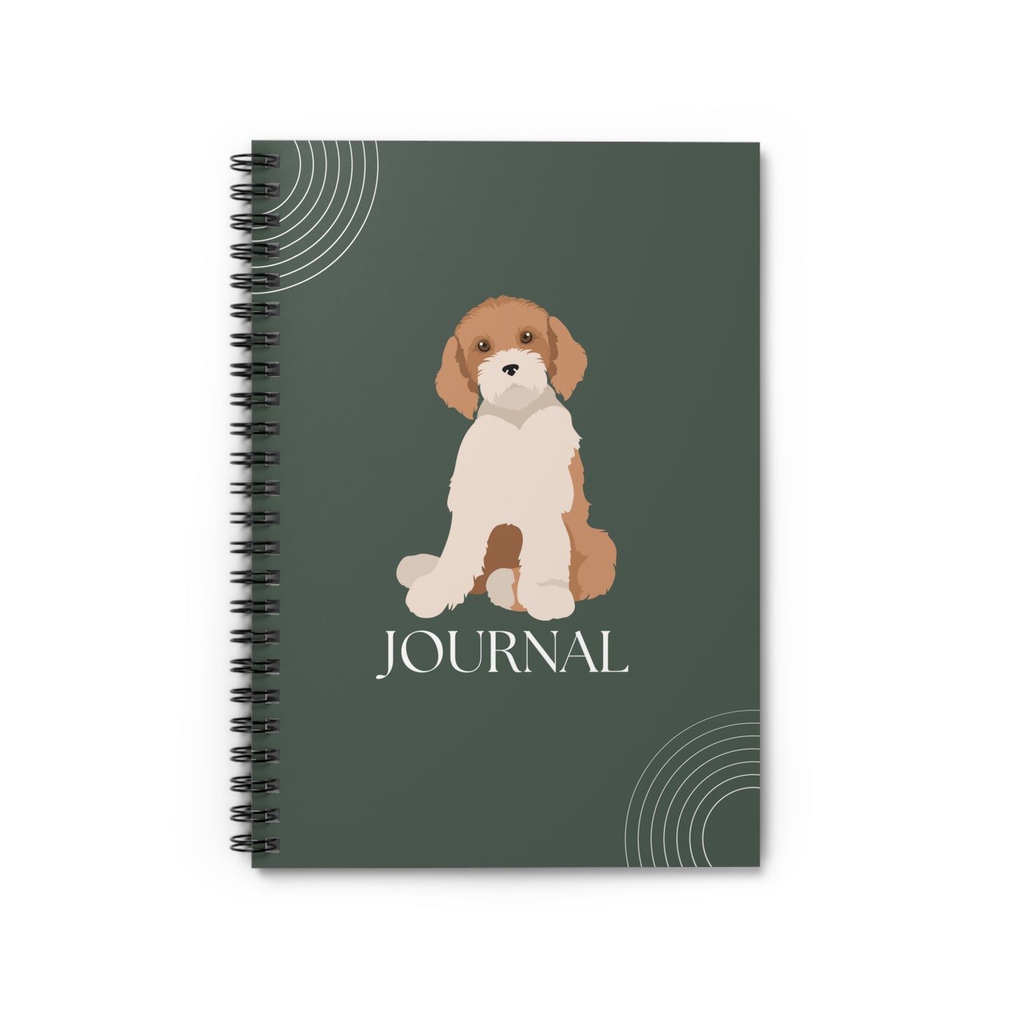 Midi Labradoodle College Ruled Spiral Notebook