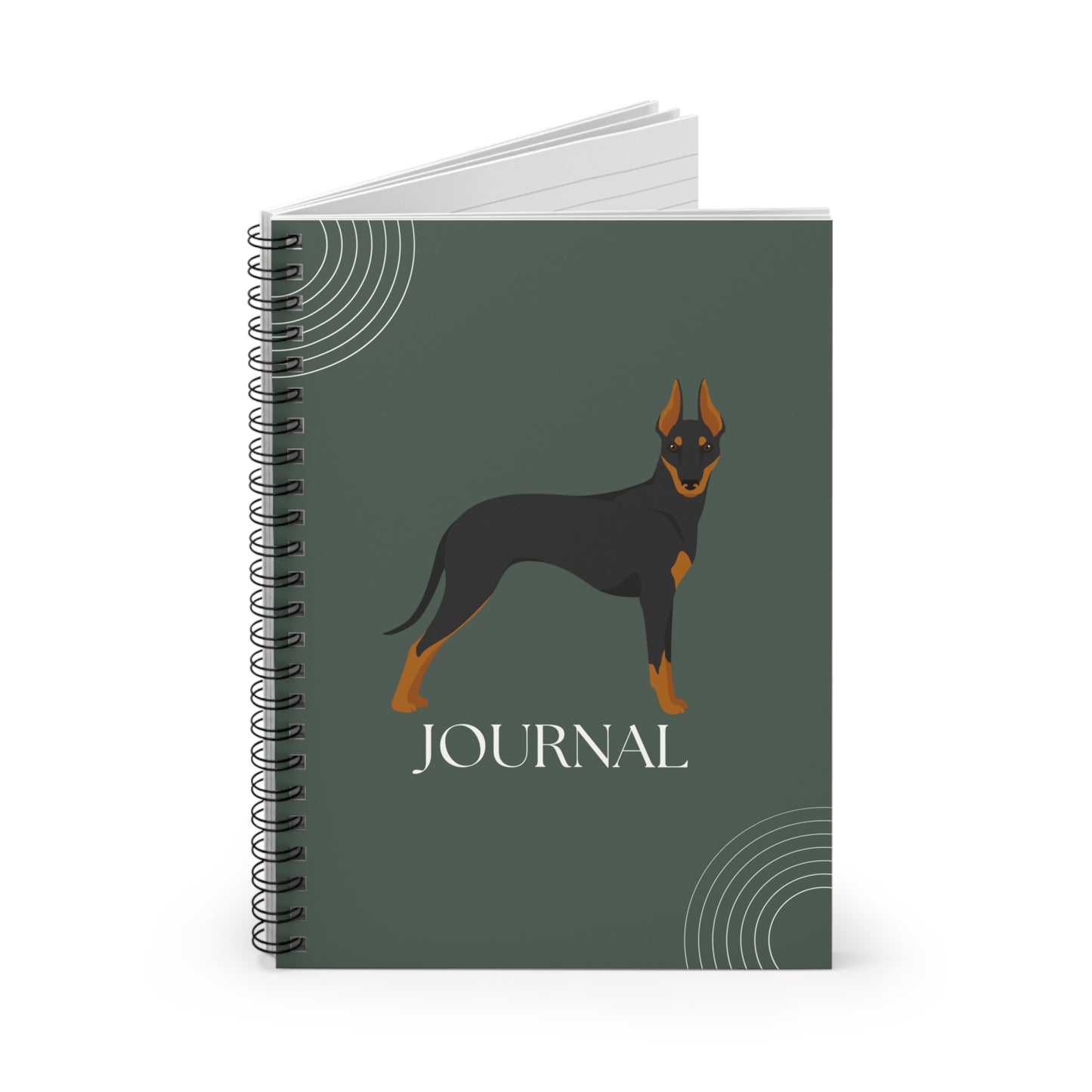 Manchester Terrier Standard College Ruled Spiral Notebook