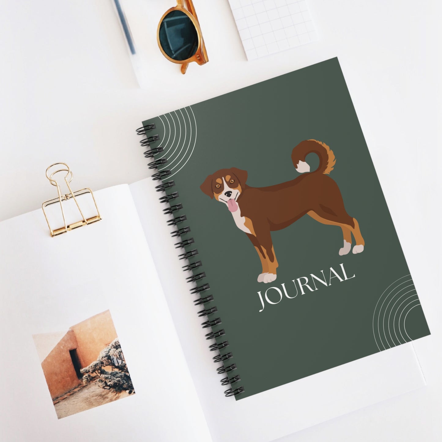 Appenzeller Sennenhund College Ruled Spiral Notebook