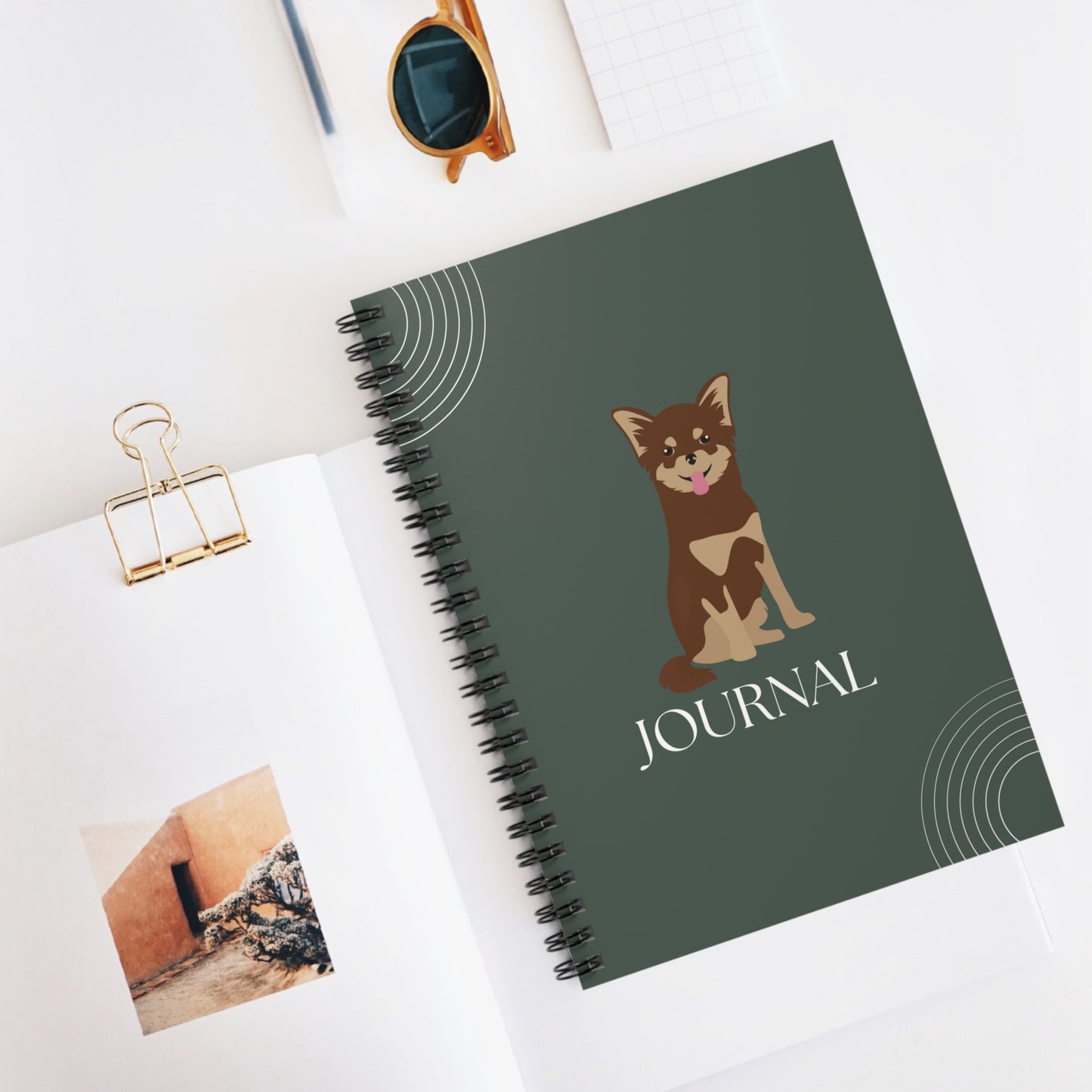 Chihuahua College Ruled Spiral Notebook