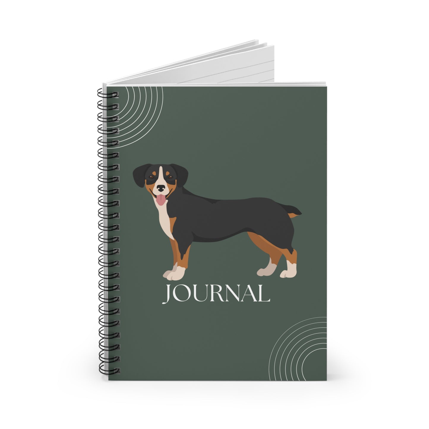 Entlebucher Mountain Dog College Ruled Spiral Notebook