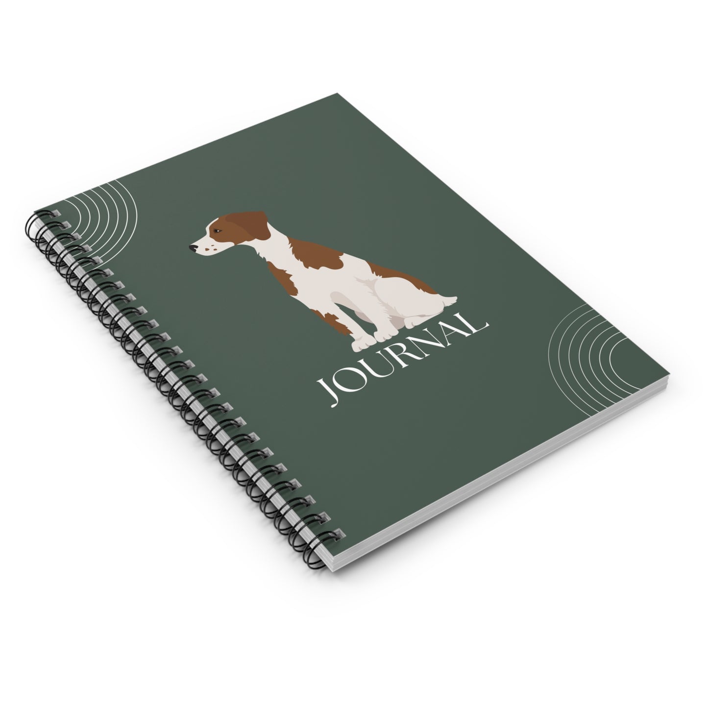 Irish Red and White Setter College Ruled Spiral Notebook