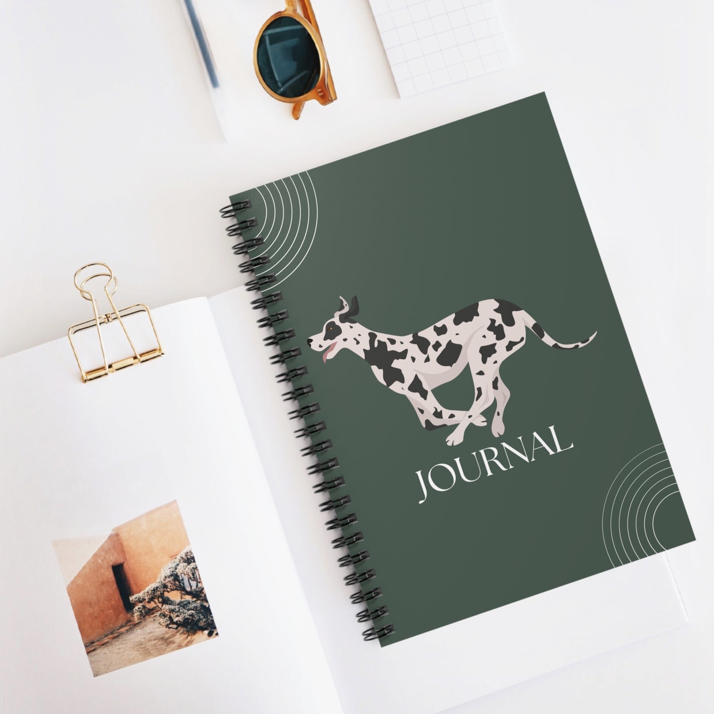 Great Dane College Ruled Spiral Notebook