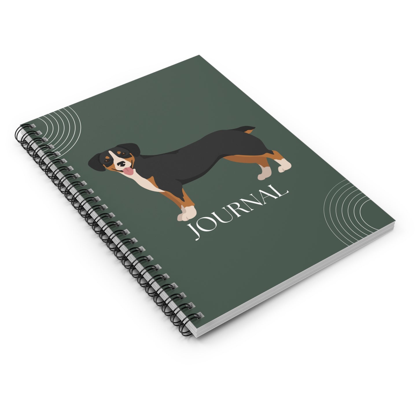 Entlebucher Mountain Dog College Ruled Spiral Notebook