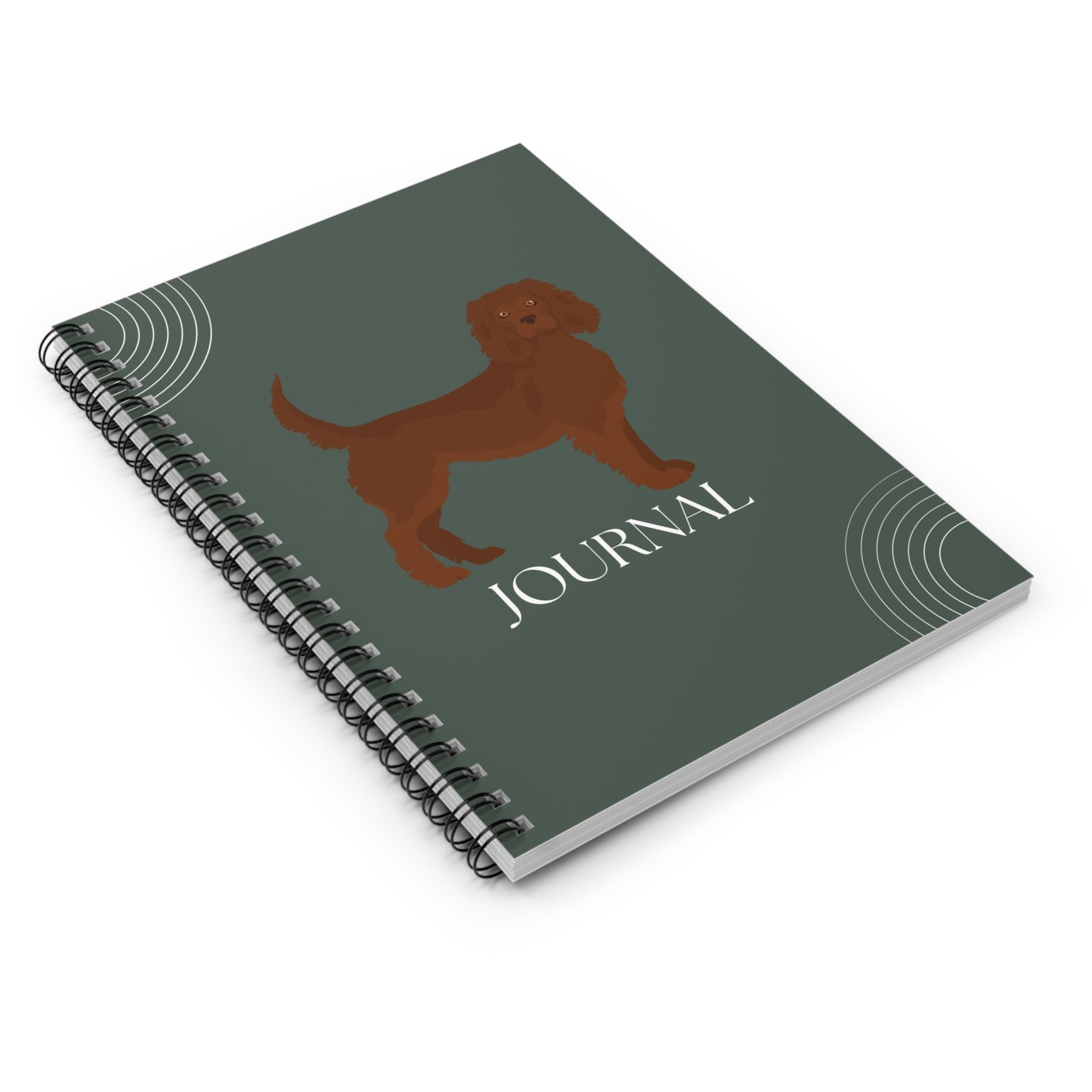 American Water Spaniel College Ruled Spiral Notebook