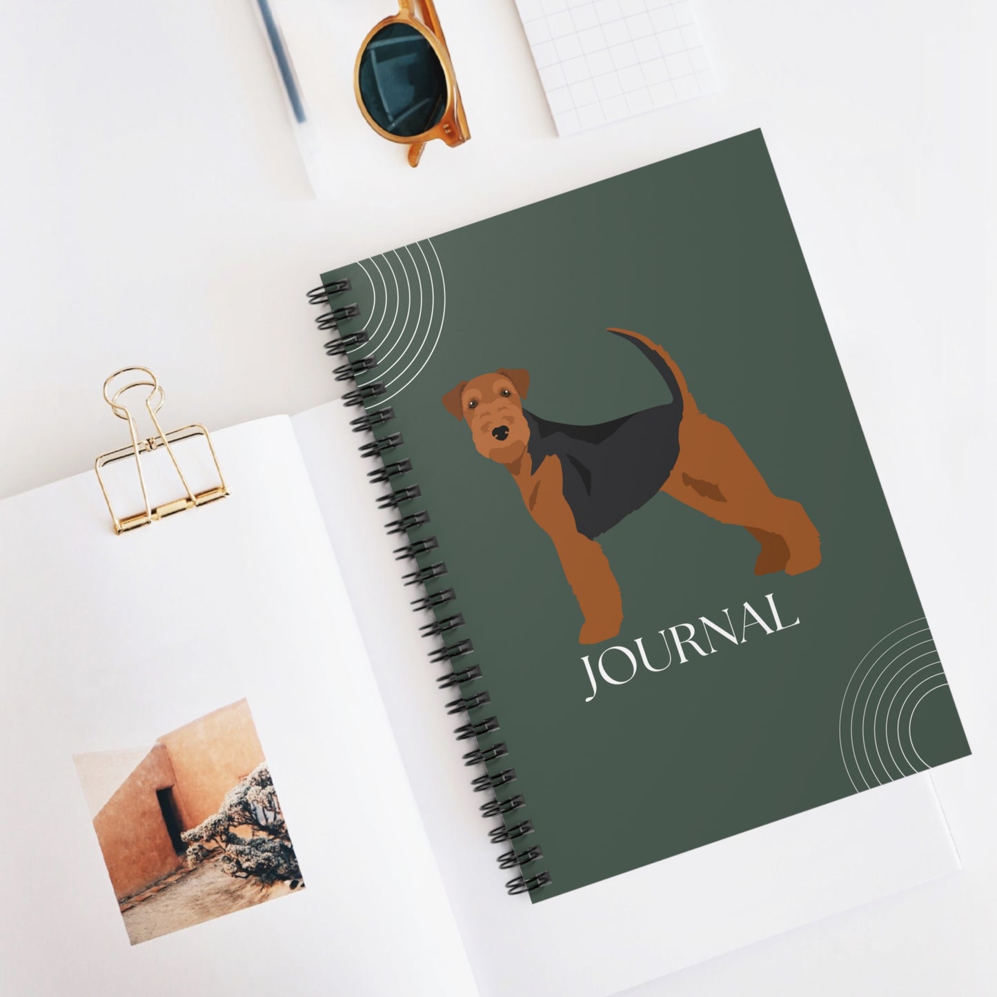 Welsh Terrier College Ruled Spiral Notebook