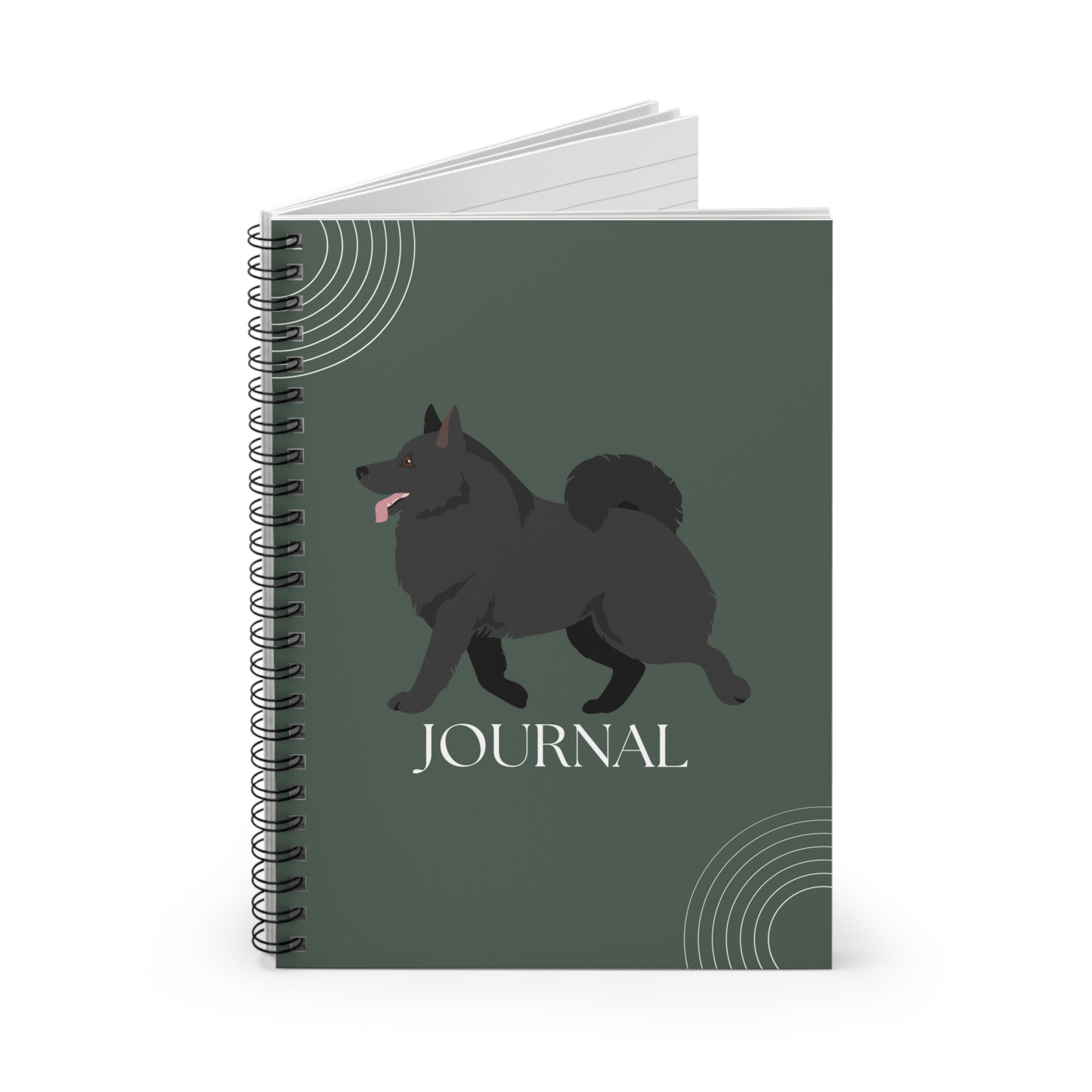 Schipperke College Ruled Spiral Notebook