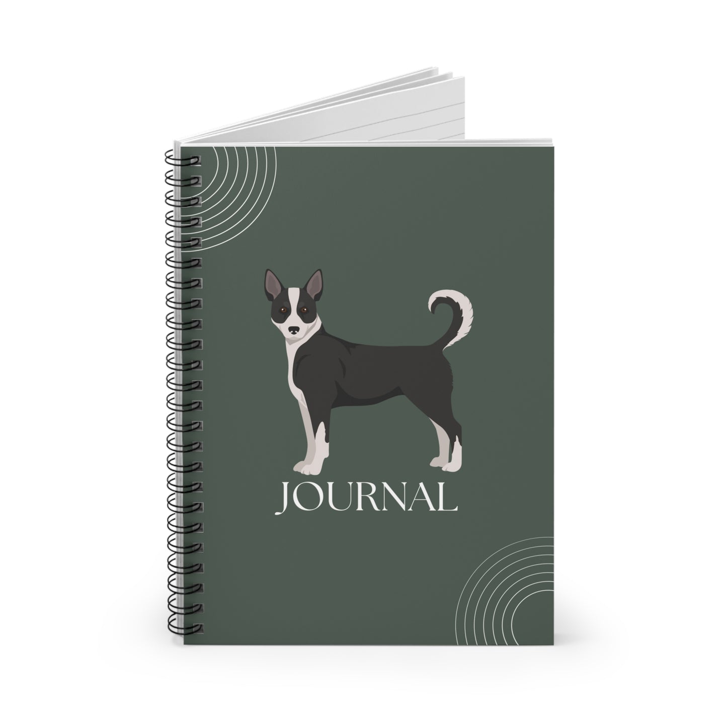 Canaan Dog College Ruled Spiral Notebook