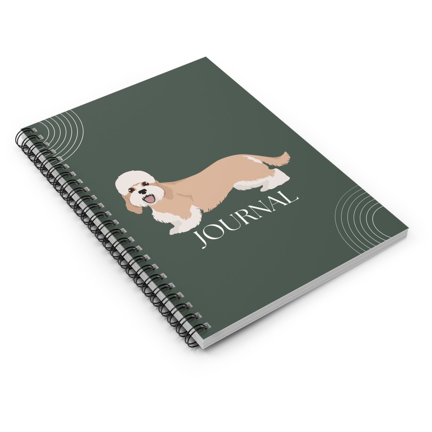 Dandie Dinmont Terrier College Ruled Spiral Notebook