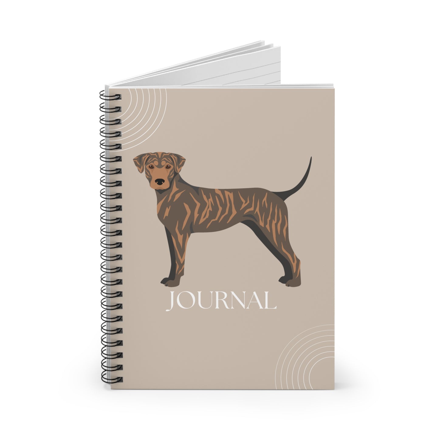 Treeing Tennessee Brindle College Ruled Spiral Notebook