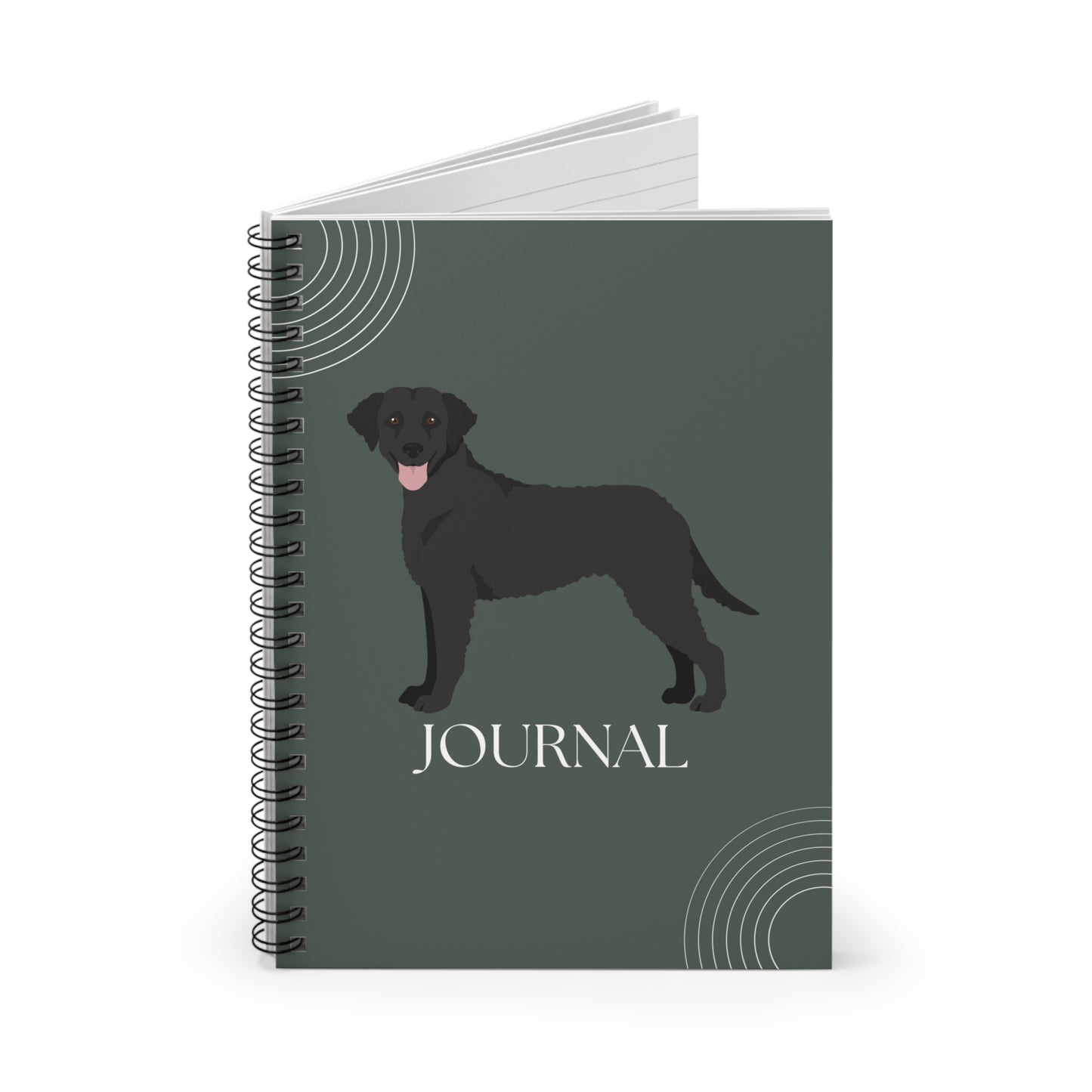 Curly-Coated Retriever College Ruled Spiral Notebook