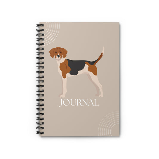 Treeing Tennessee Coonhound College Ruled Spiral Notebook