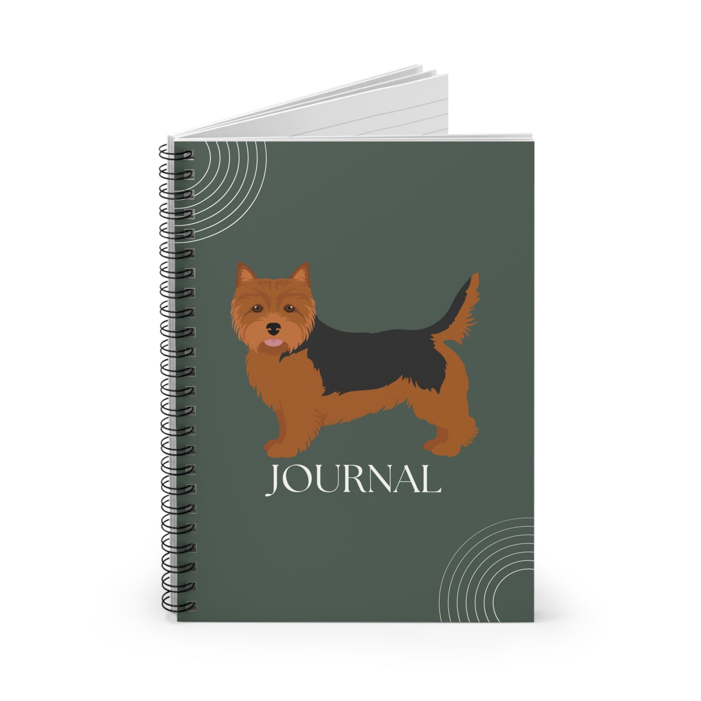 Norwich Terrier College Ruled Spiral Notebook