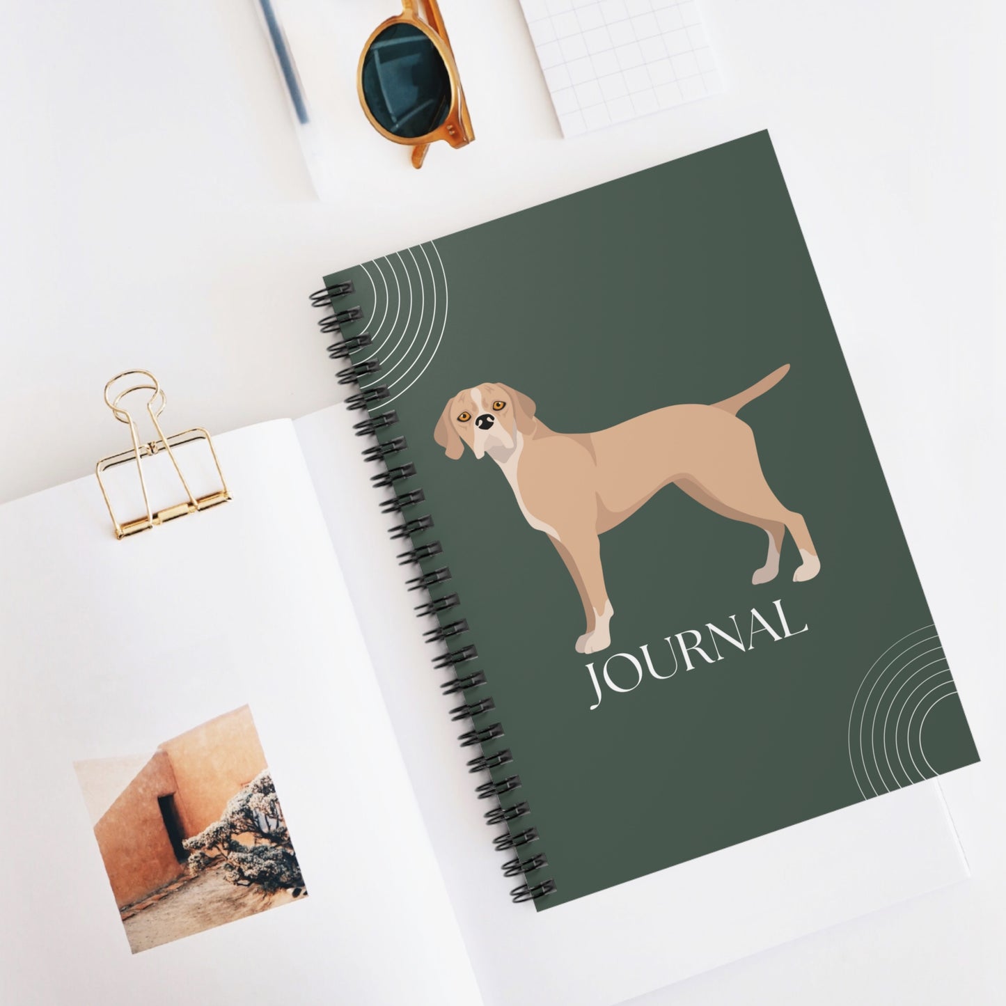 Portuguese Pointer College Ruled Spiral Notebook