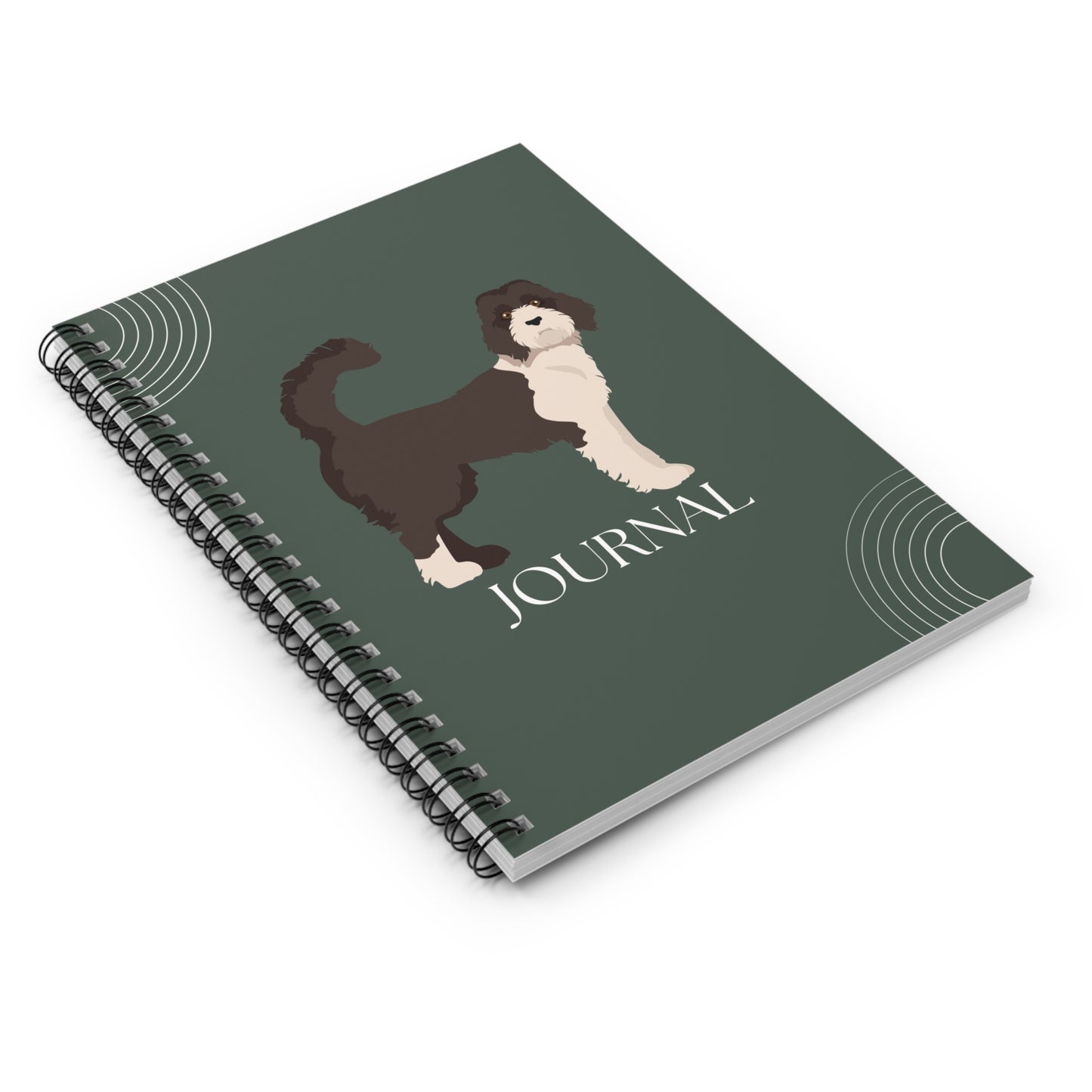 Standard Labradoodle College Ruled Spiral Notebook