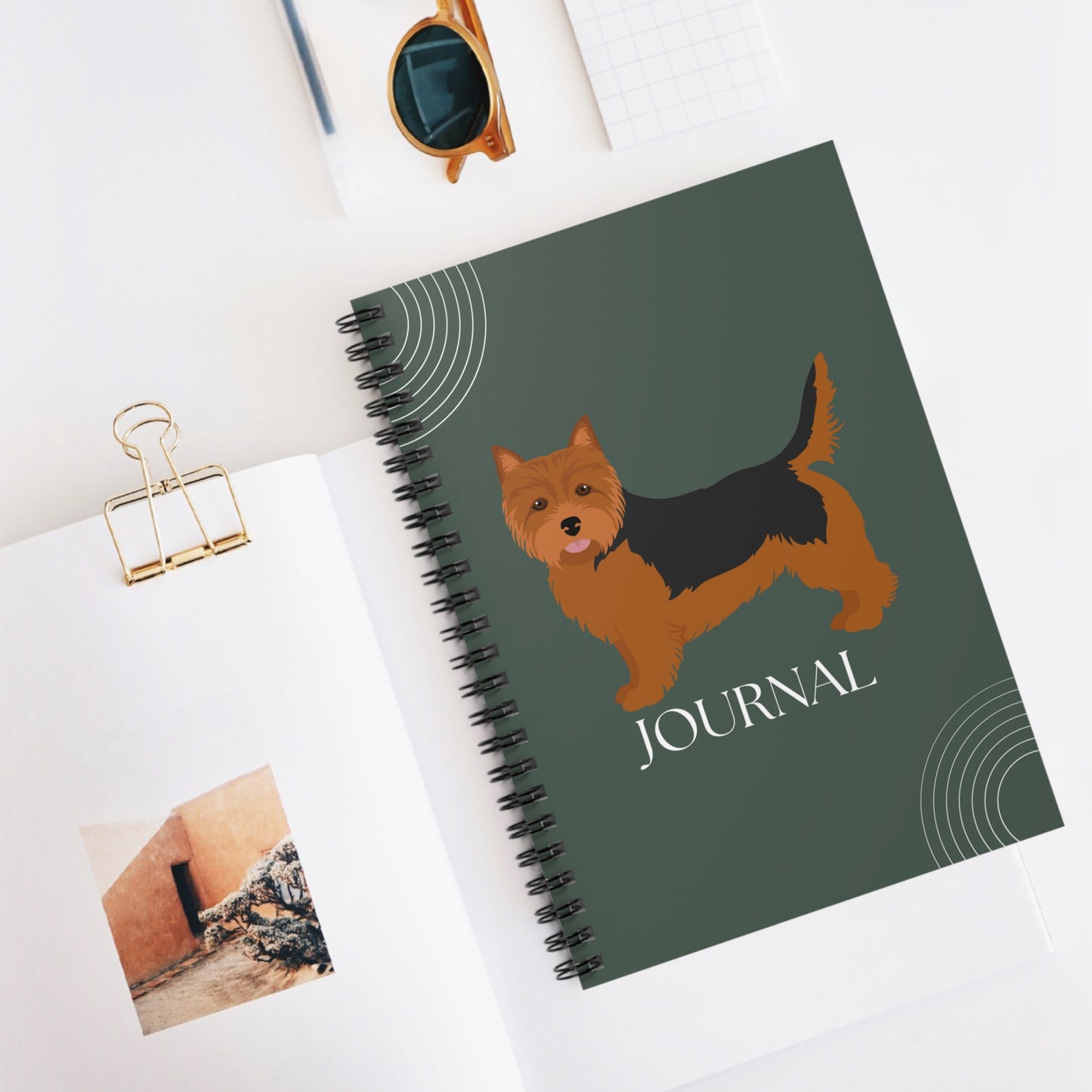 Norwich Terrier College Ruled Spiral Notebook