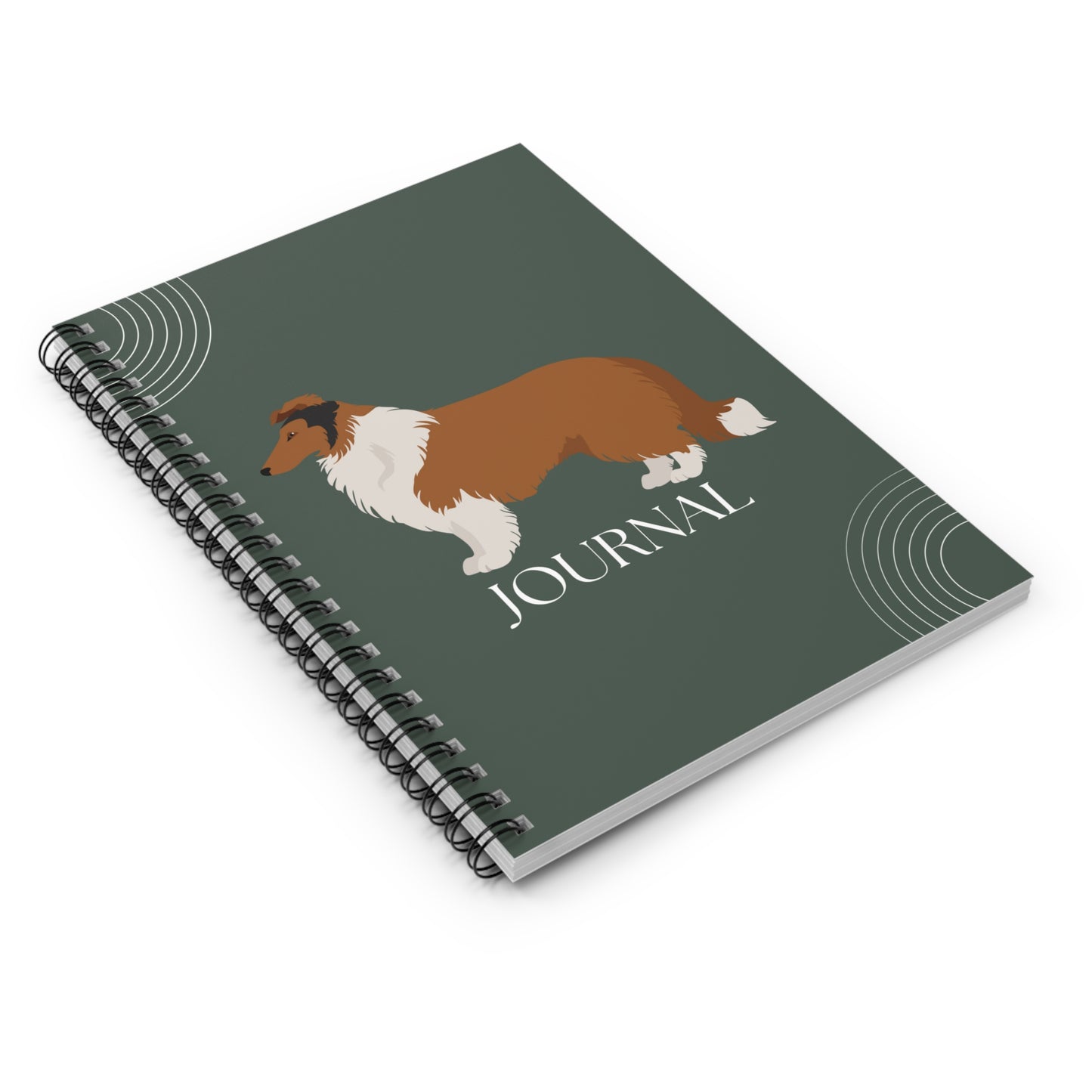 Collie College Ruled Spiral Notebook