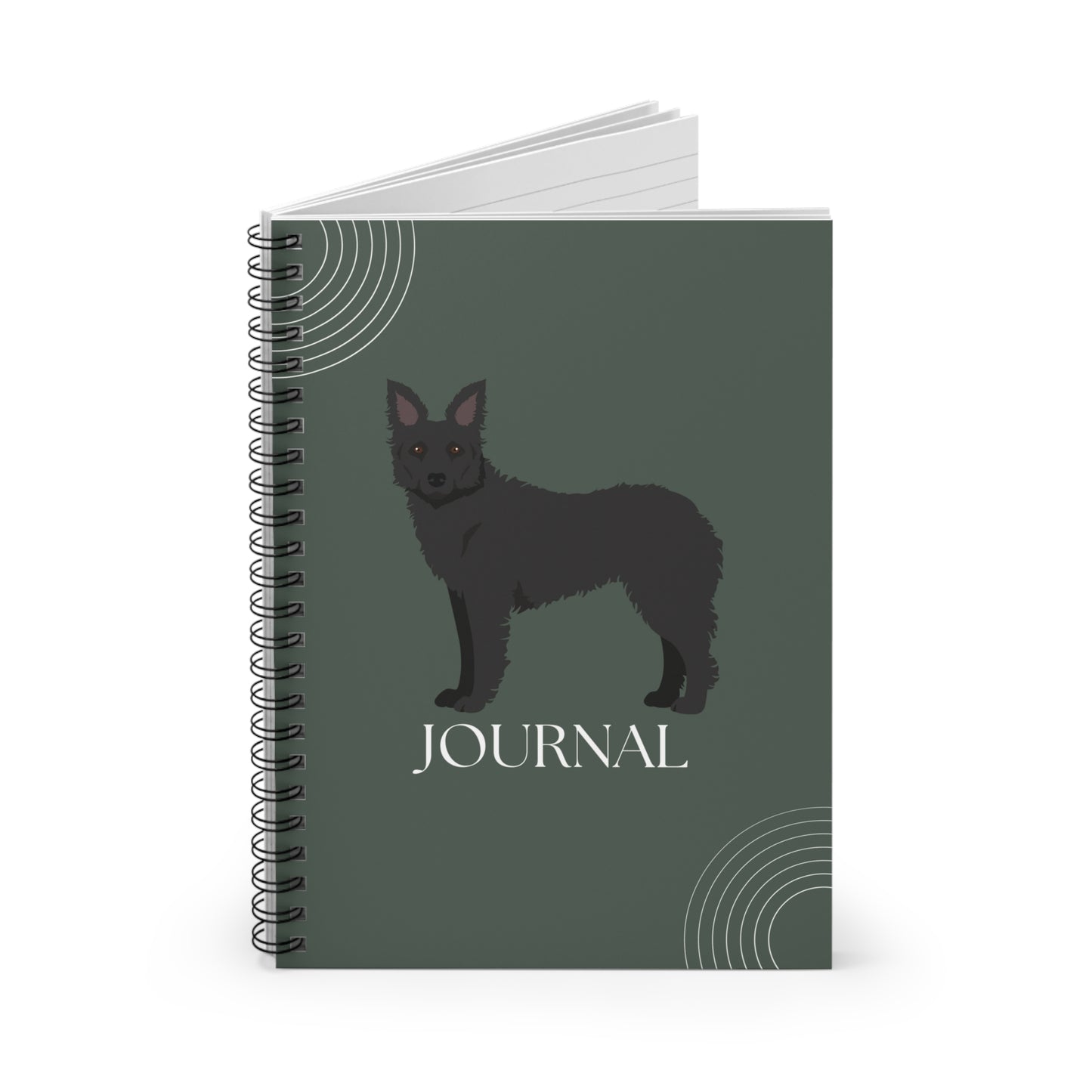 Croatian Sheepdog College Ruled Spiral Notebook