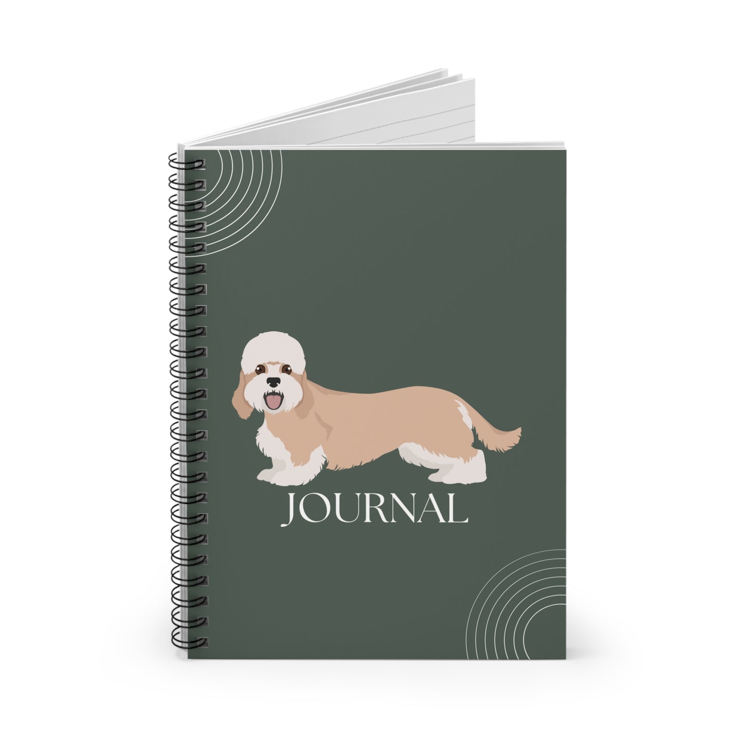 Dandie Dinmont Terrier College Ruled Spiral Notebook